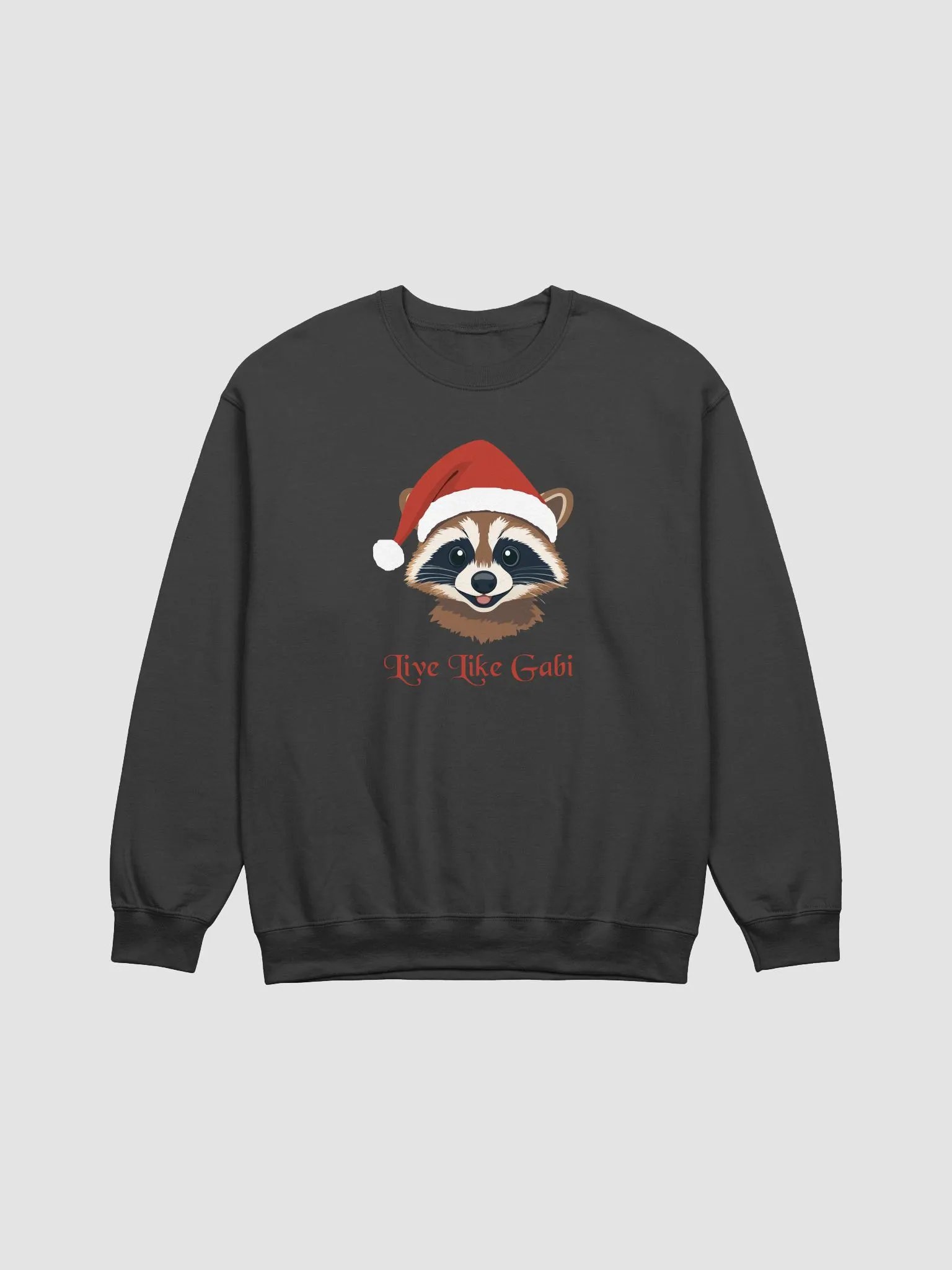 Santa Raccoon Crewneck Sweatshirt product image (1)