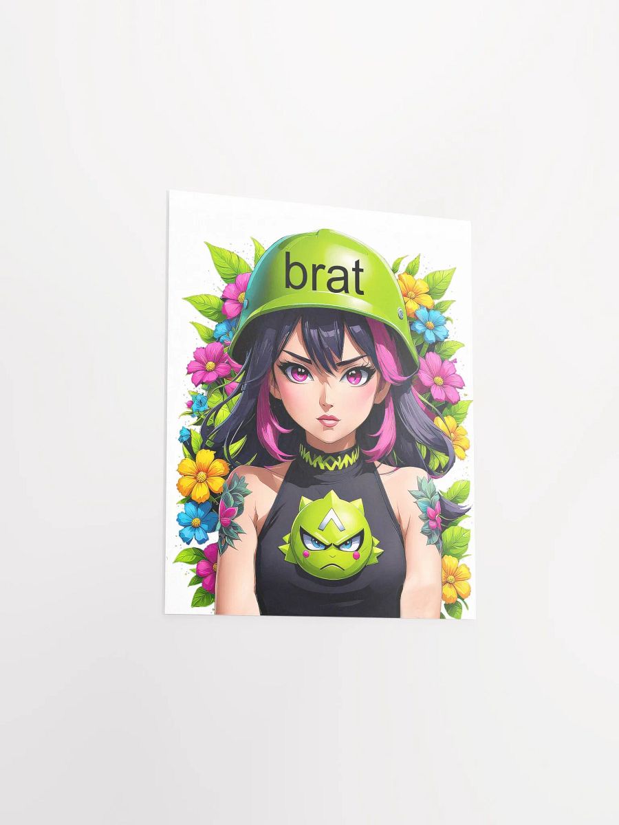 Brat Girl - Poster - White Background - Small and Standard Sizes - 8x10-11x14-12x16-16x20 Inches product image (3)