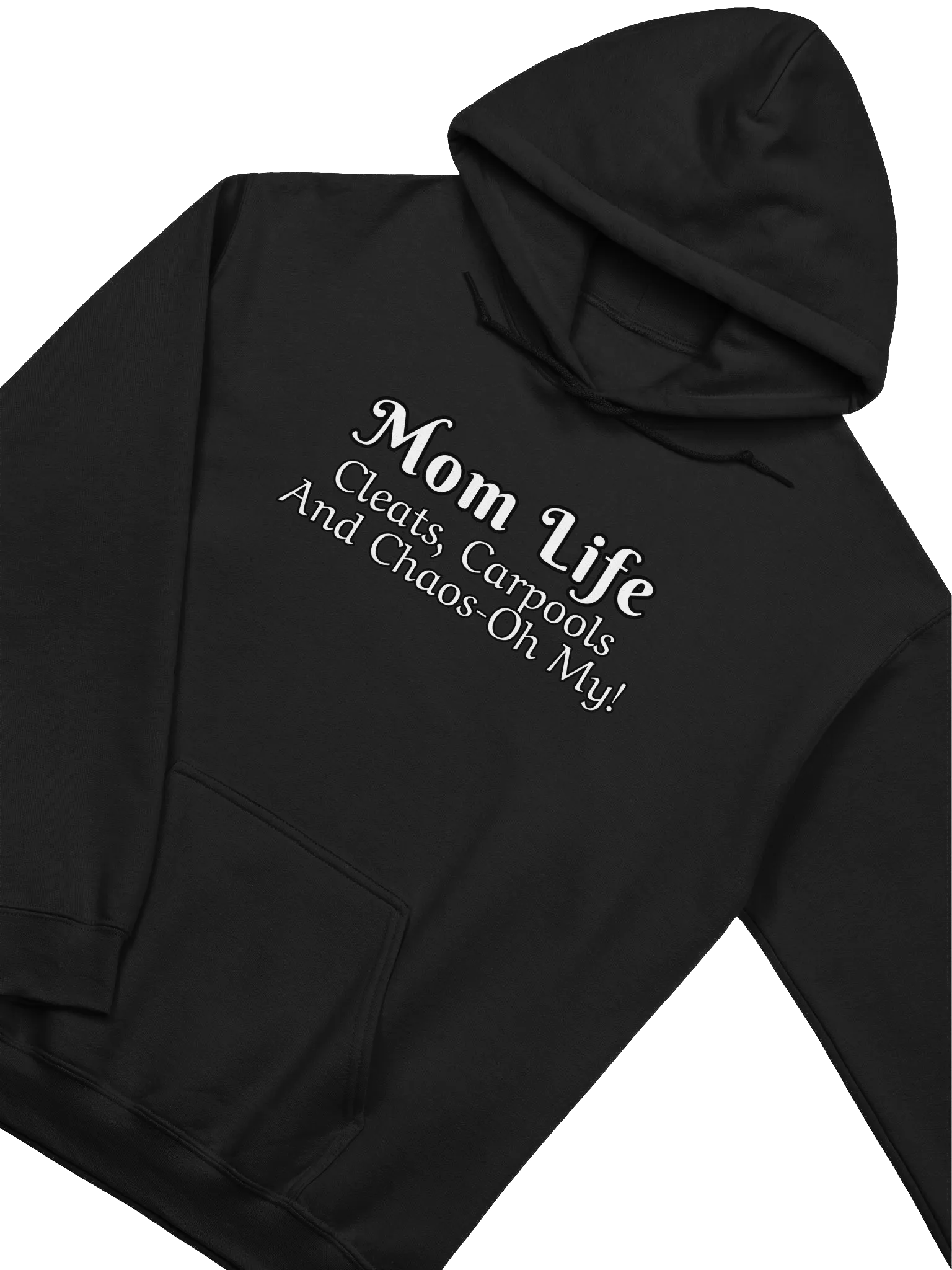Mom Life - Cleats Carpools and Chaos-Oh My - Gildan Classic Unisex Hoodie - Dark Colors product image (2)