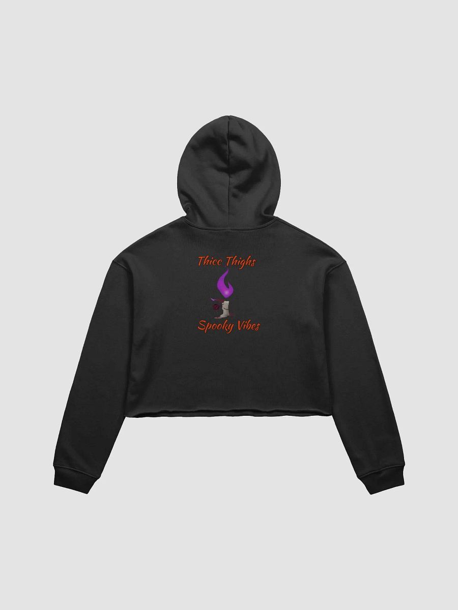 Thicc Thigh Spooky Vibes Crop Hoodie product image (4)