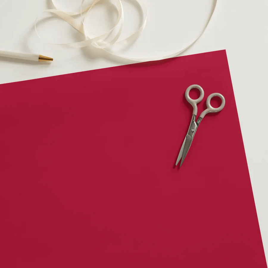 Carmine Red Solid Holiday Christmas Wrapping Paper Sheets (3) product image (10)
