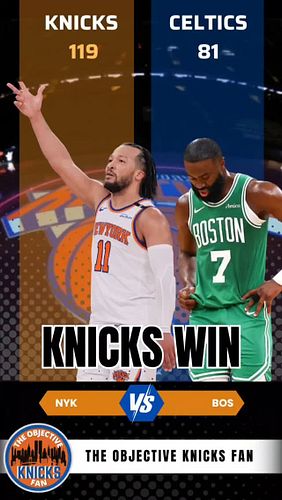 We did it #knicksnation we slayed Goliath
and the #bostonceltics
Eastern conference finals here we come!

##knicks #Knickerbo...