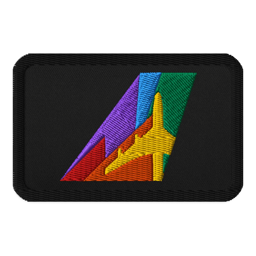 James Warren-Oliver Limited Edition Pride Tailfin - Embroidered Patch product image (1)