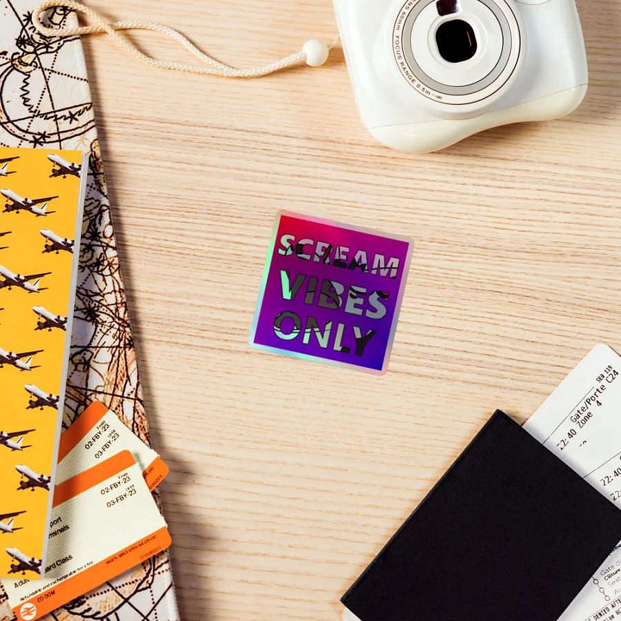 Scream Vibes Only Holo Stickers product image (5)