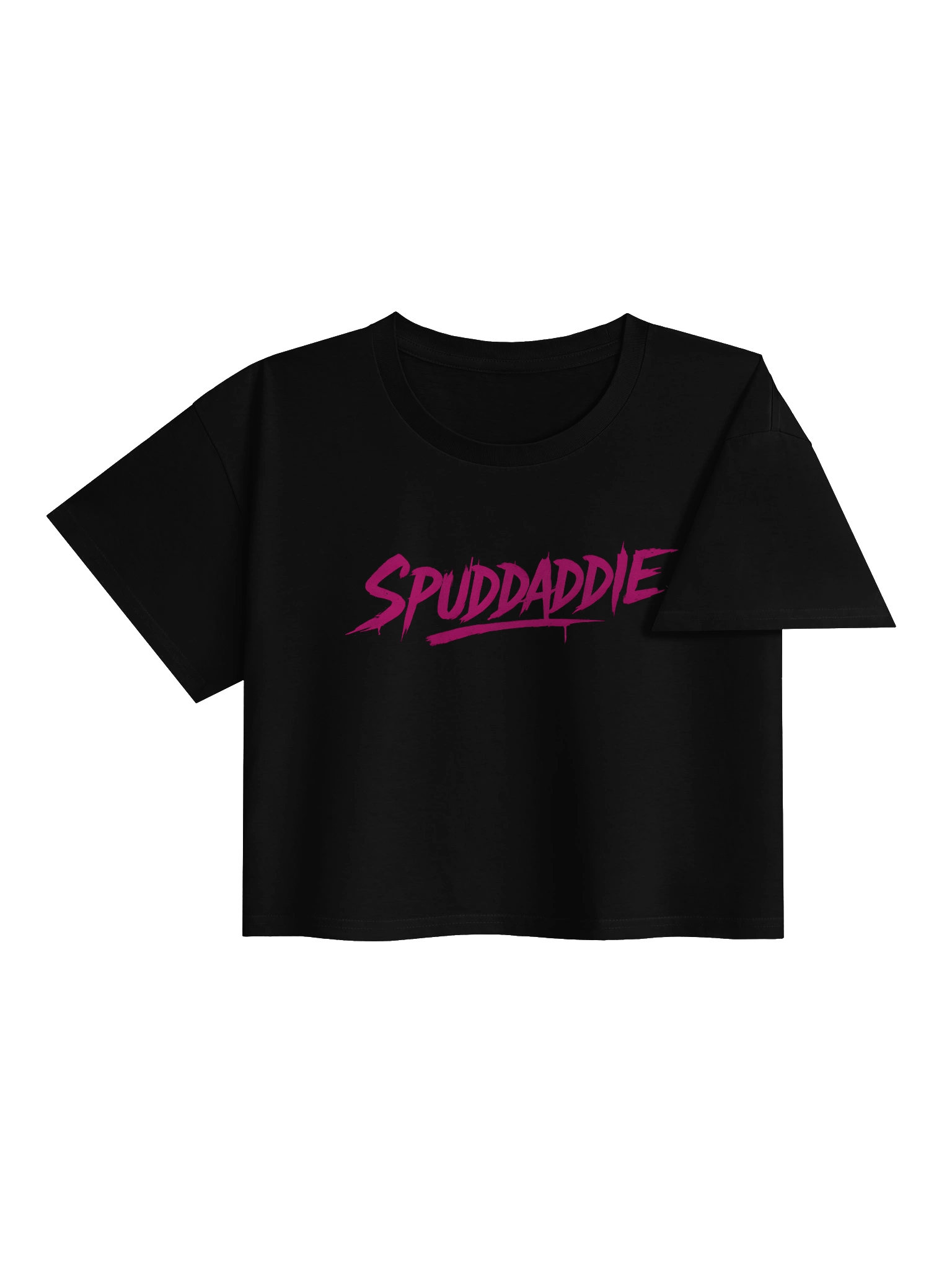 SpudDaddie Neon Magenta Crop Tee product image (4)