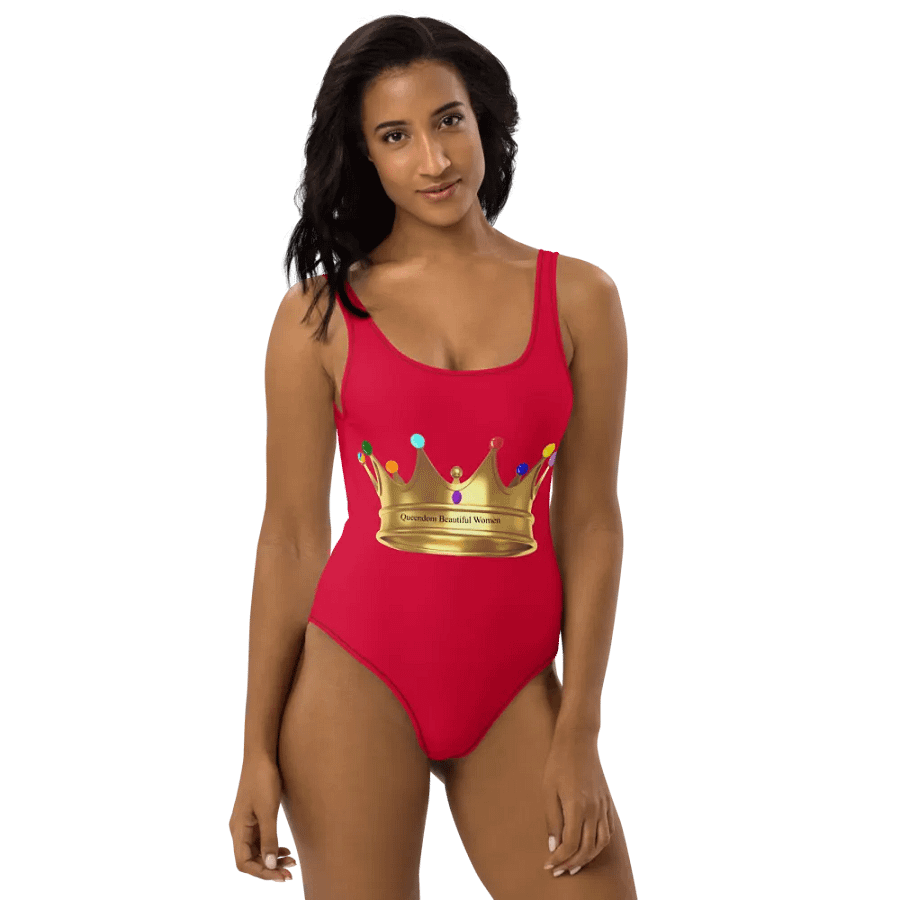 Queendom Beautiful Women Gemstone Crown Swimsuit /Red (TM) product image (3)