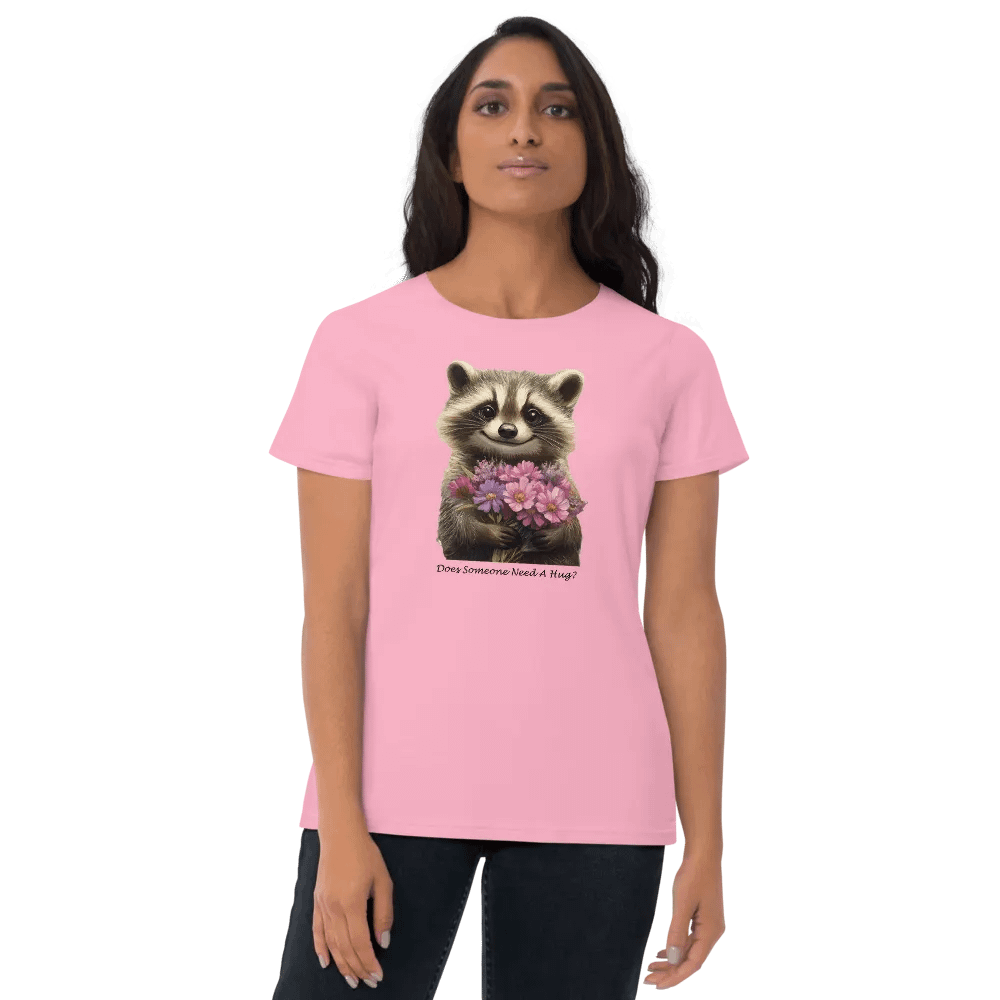 Floral Raccoon Women's Tee product image (12)