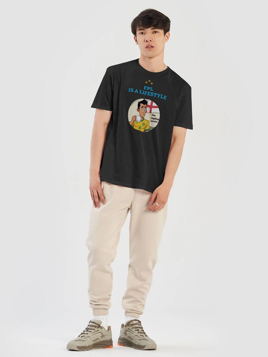 FPL is a Lifestyle - TEA T-Shirt (Black) w/Blue writing product image (7)