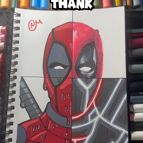 I drew Deadpool in 4 styles! What styles do you want to see wolverine in???

Follow me @nicholasmorain 

#posca #art #artist ...