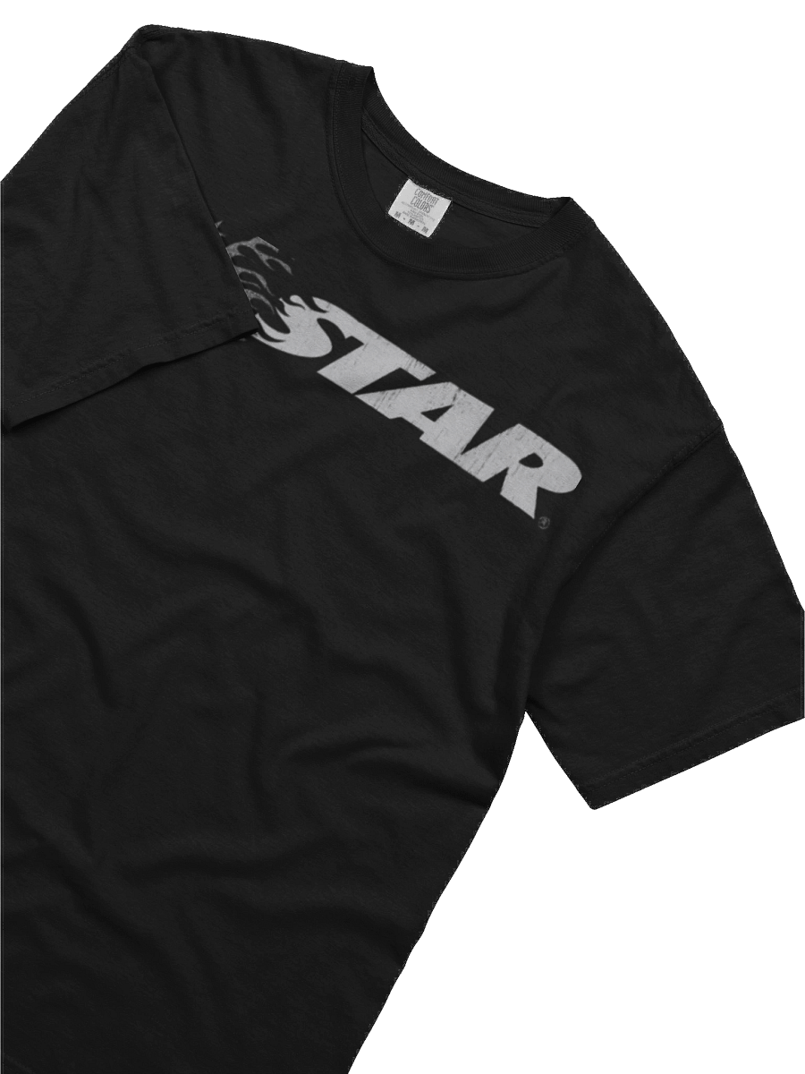 Hellstar Cartoon Logo Glitter Logo T-shirt Black product image (2)