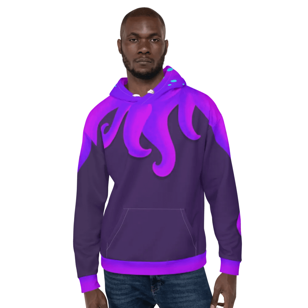 Purple Night Cuttle Full Print Hoodie - based on ACNH custom design product image (11)