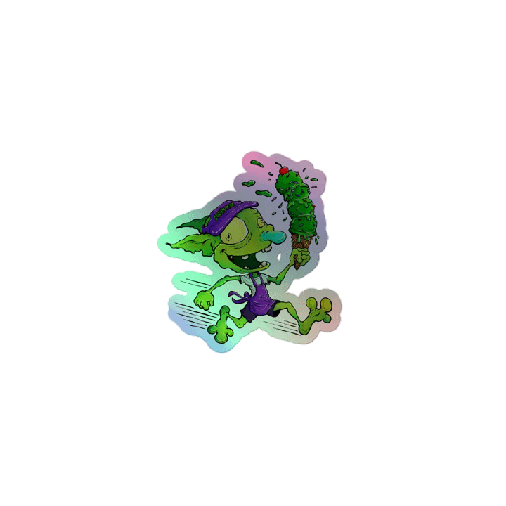 Goblin Mode Creamery Goblin logo - Holographic Sticker product image (1)