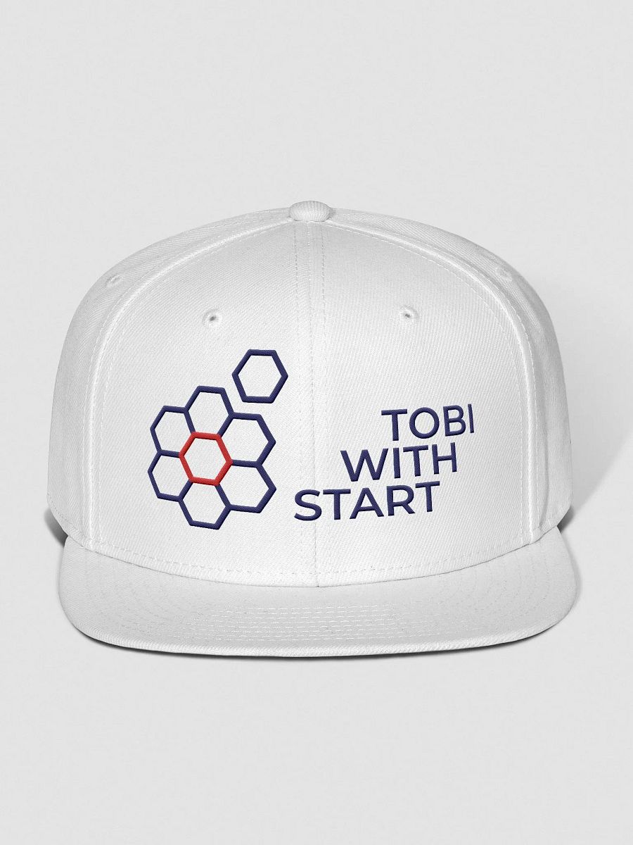 Wool Blend Snapback Cap White product image (1)