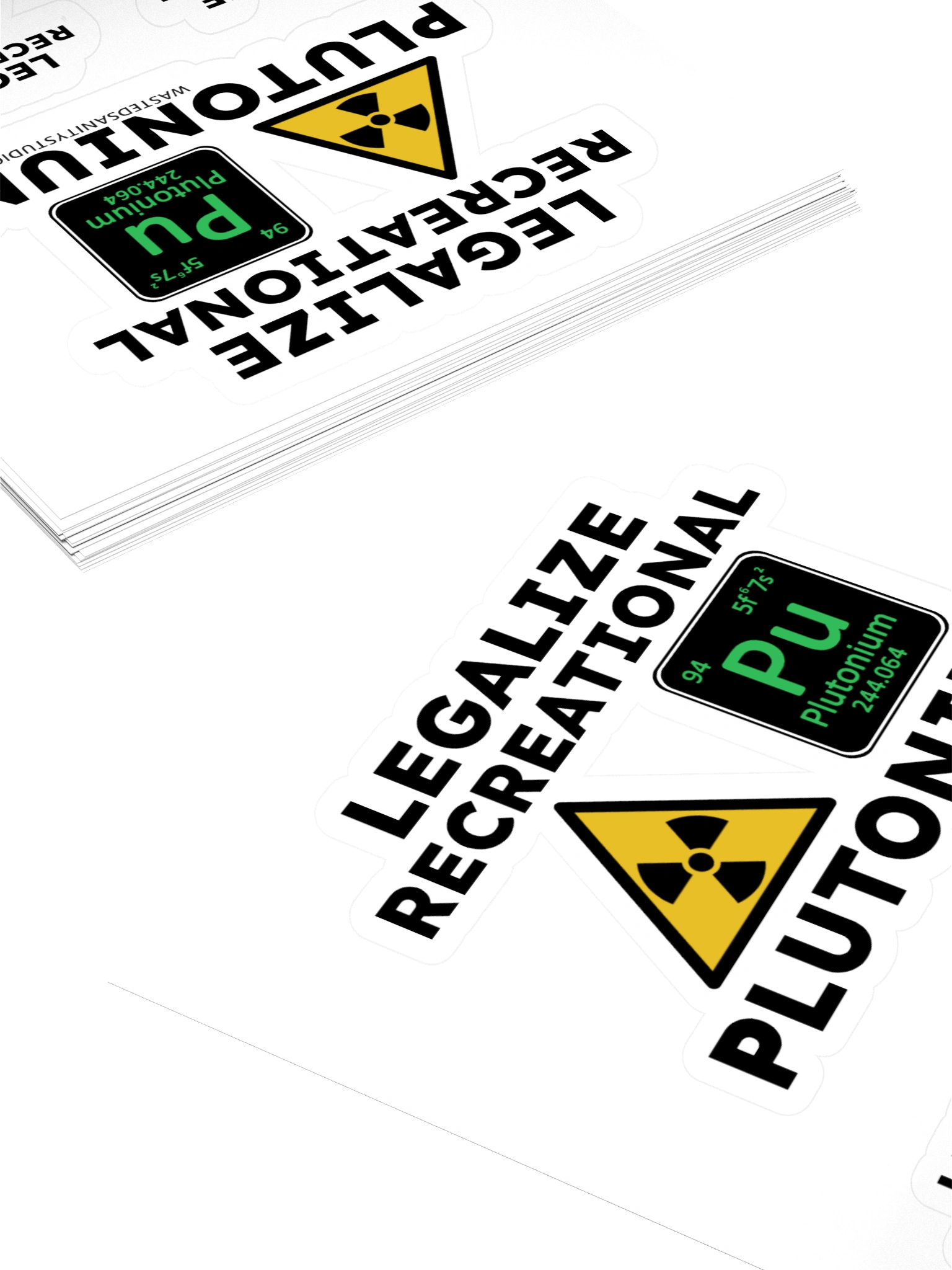 Legalize Recreational Plutonium Sticker Sheet 2 product image (7)