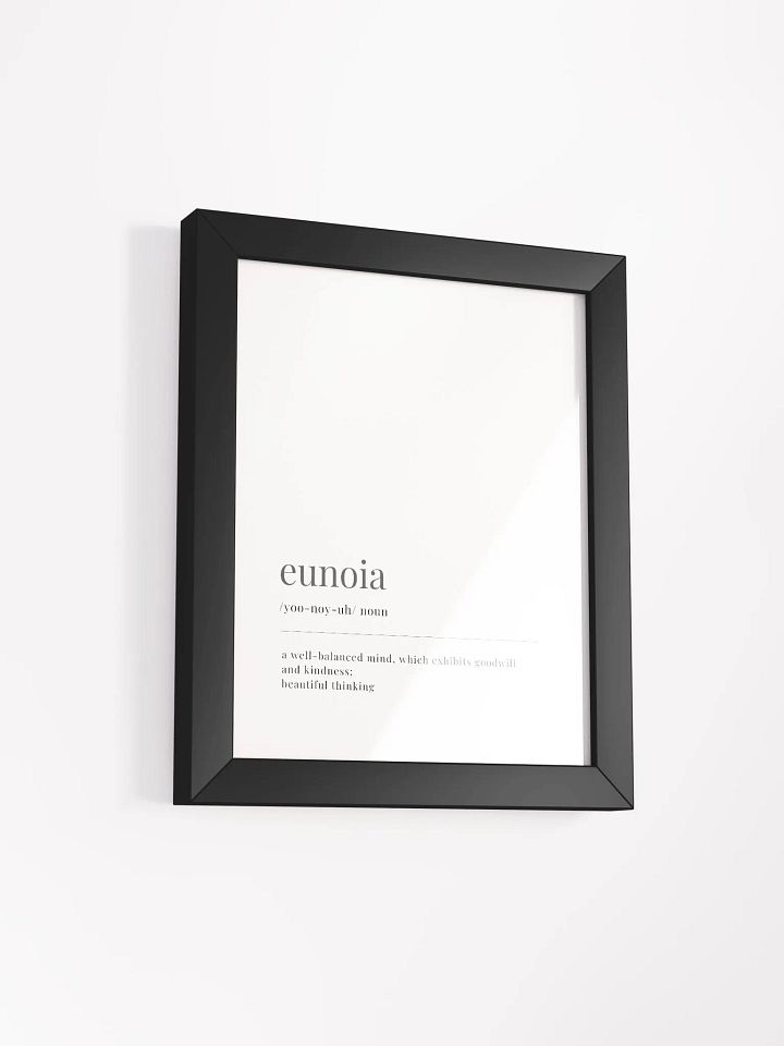 Eunoia Definition Framed Print product image (2)
