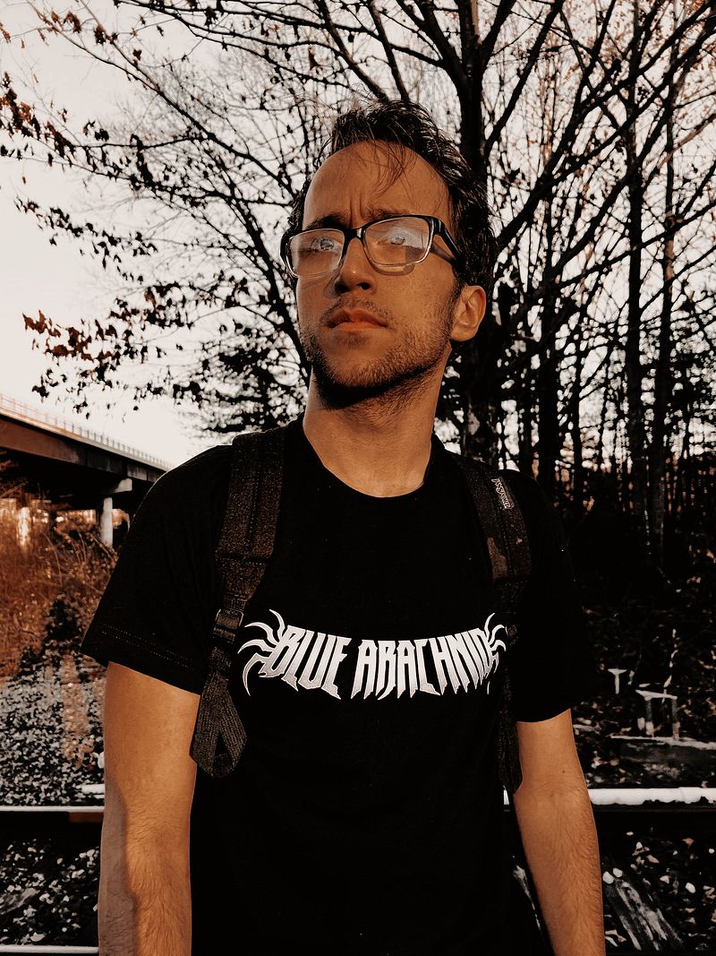 Blue Arachnid Logo T-Shirt