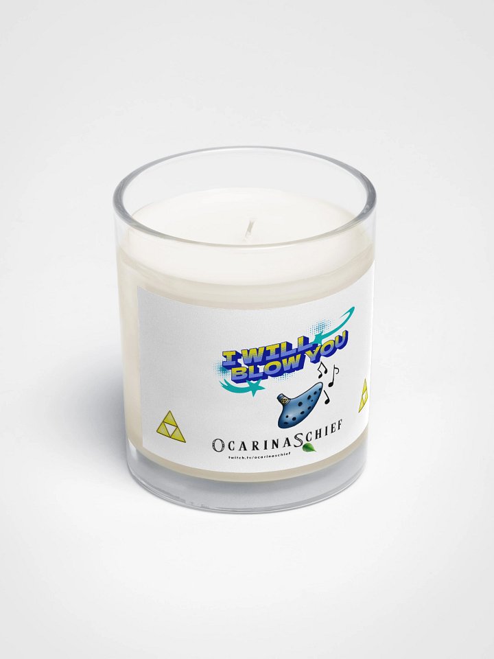 Blow You Soy Wax Candle In A Clear Glass Jar product image (2)