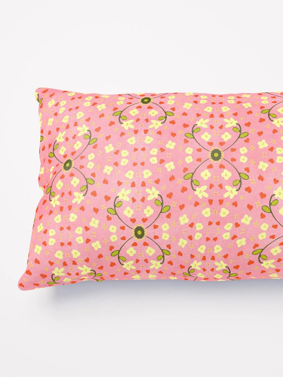 Hearts and Flowers Pink Pillow product image (7)