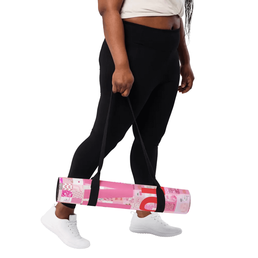 Live bold pink yoga mat product image (11)