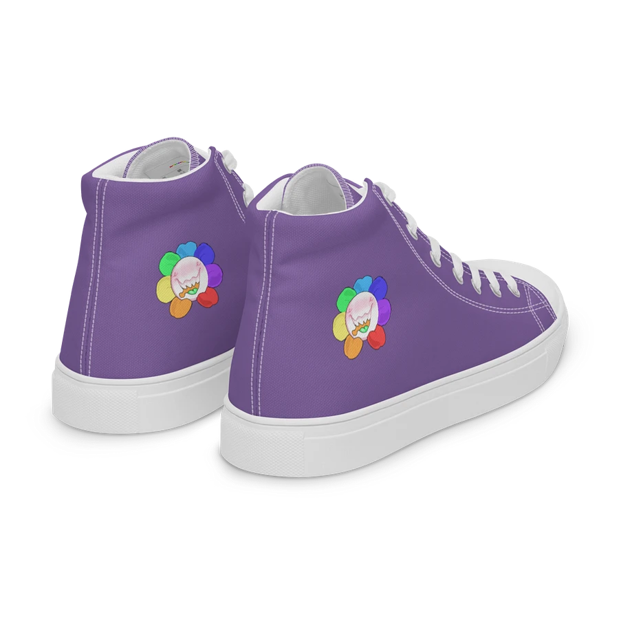 Purple and White Flower Sneakers product image (26)
