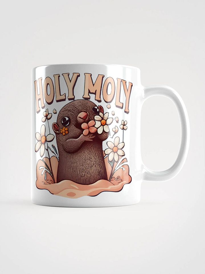 Holy Moly Cute Mole Ceramic Mug Design product image (2)