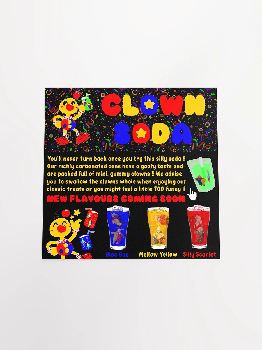 Clown Soda Website Square Matte Poster product image (4)