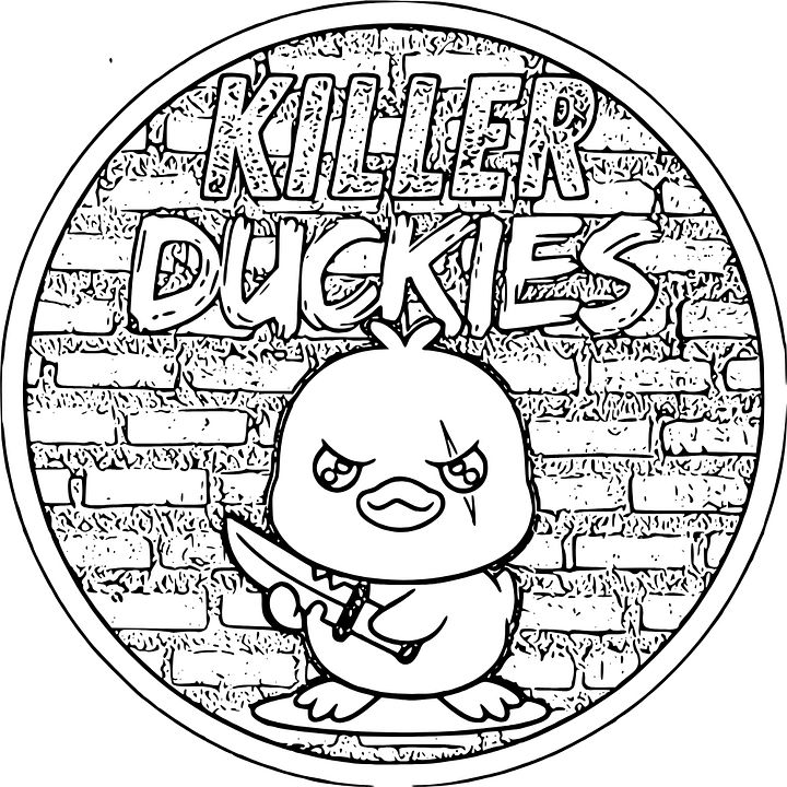Killer Duckies Coloring Book product image (1)