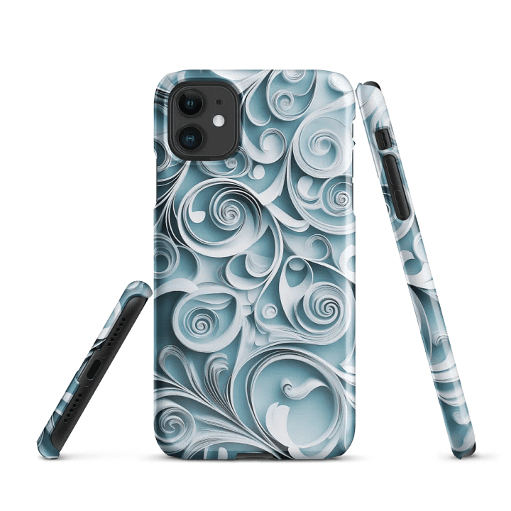 Swirling Blue Paper Quill iPhone® Snap Case product image (1)