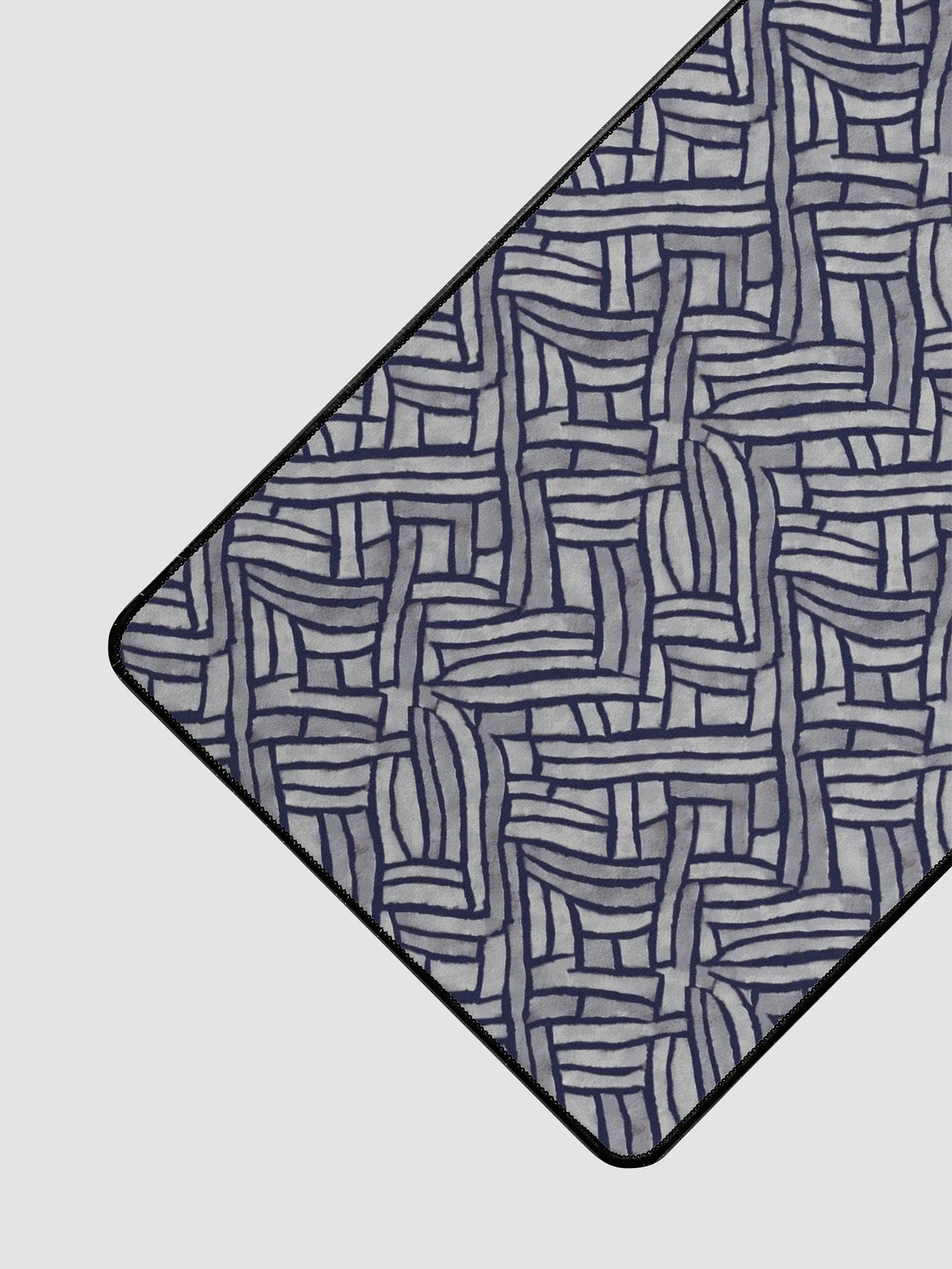 Grey Rectangles Desk Mat product image (3)
