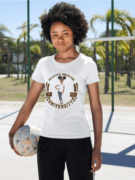Beautiful Brown Girl University Women's Tee product image (13)