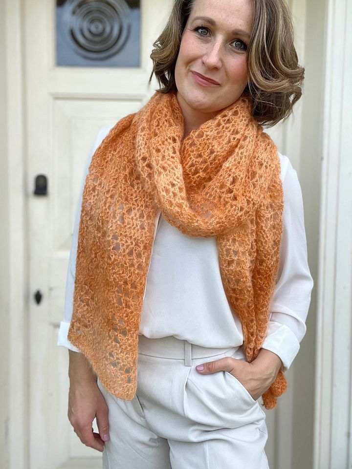 Orange Blossom Lace Crochet Shawl Pattern PDF product image (1)