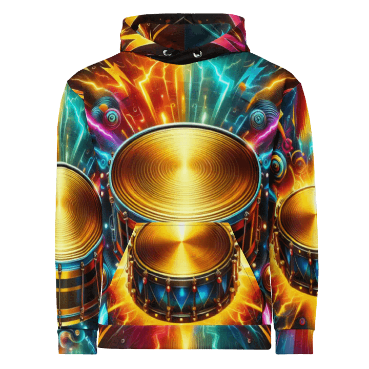Drum Musical Instrument - All-Over Unisex Hoodie #9 product image (1)