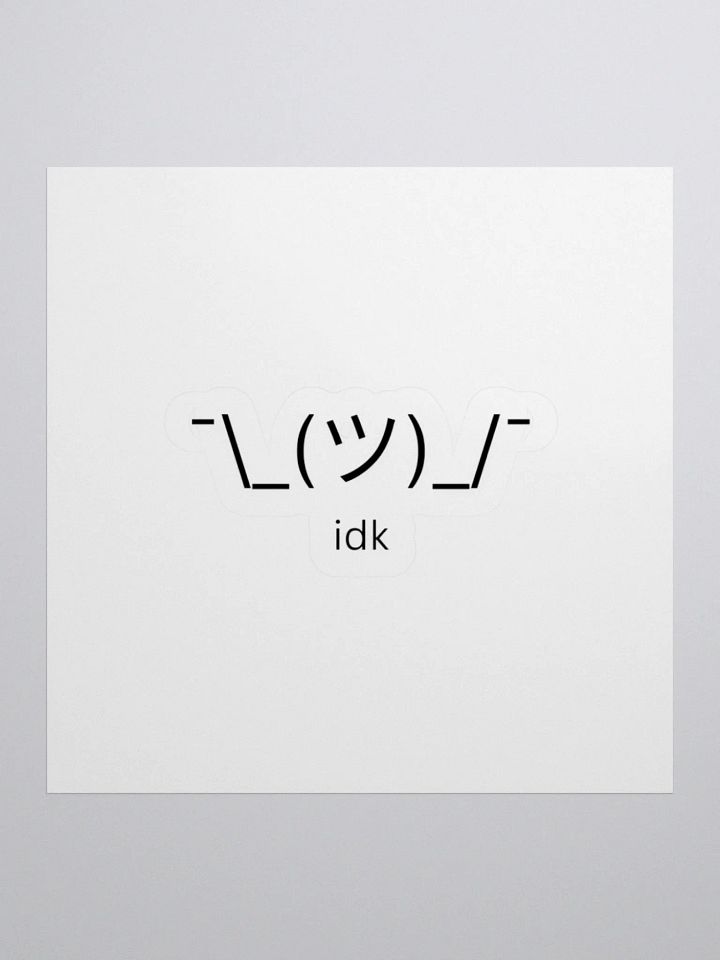Shrug Sticker product image (4)