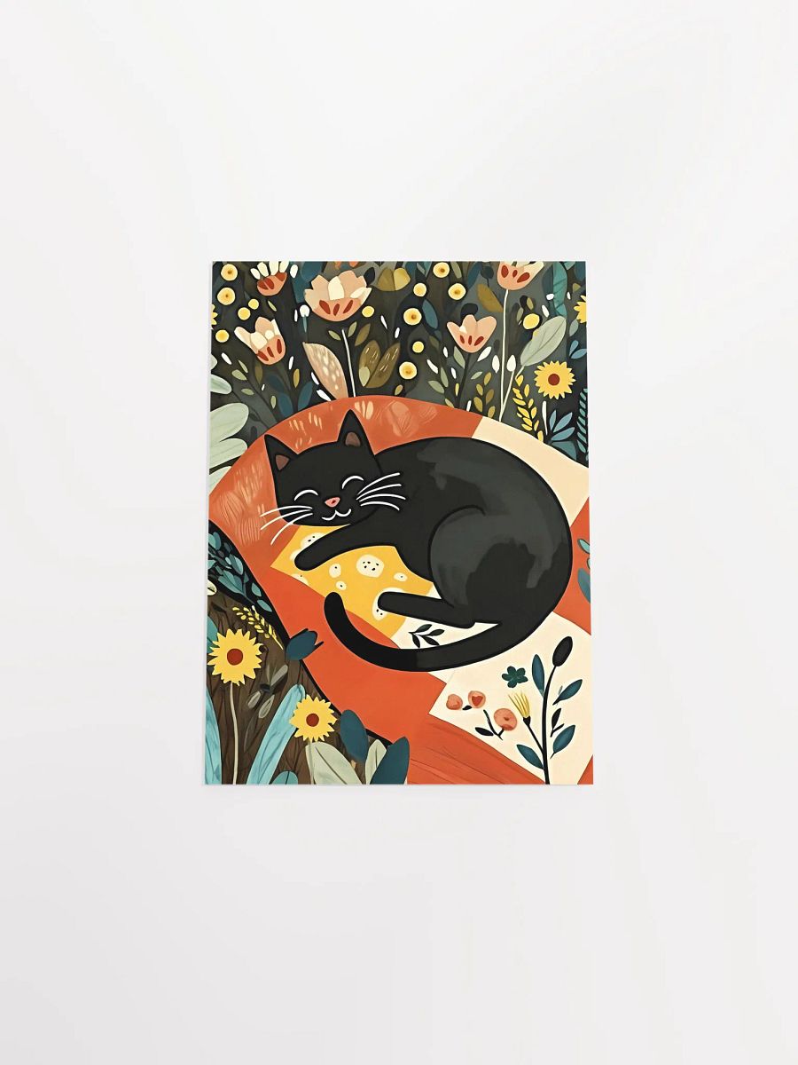 Modern Folk Art (No Frame) - Whiskers and Blooms Matte Poster product image (49)