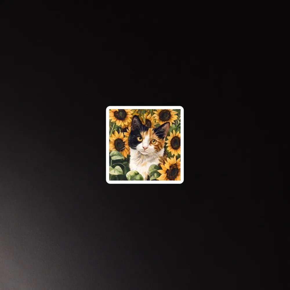 Sunflower Calico Cat Magnets product image (3)