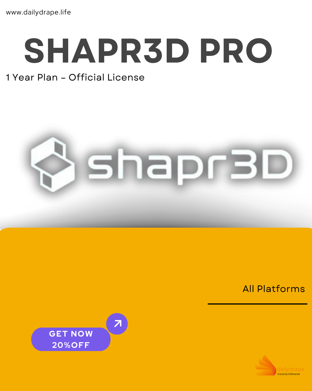 Shapr3D Pro – 1 Year Plan • Official License product image (1)