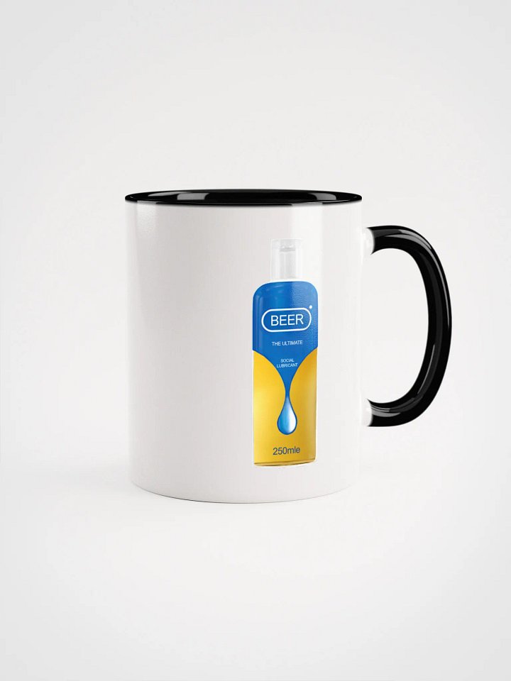 Beer: The Ultimate Social Lubricant! COLORED MUG product image (1)