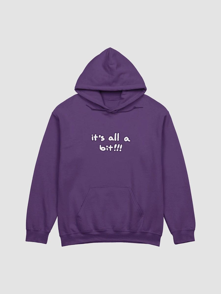 “It’s all a bit!!!” (lined design, #432A54) classic hoodie product image (56)
