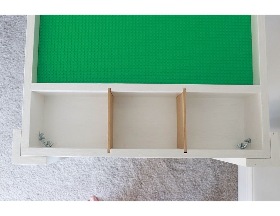 Kids Lego Table With Storage - Woodworking Project Plan and 3D SketchUp Model product image (3)