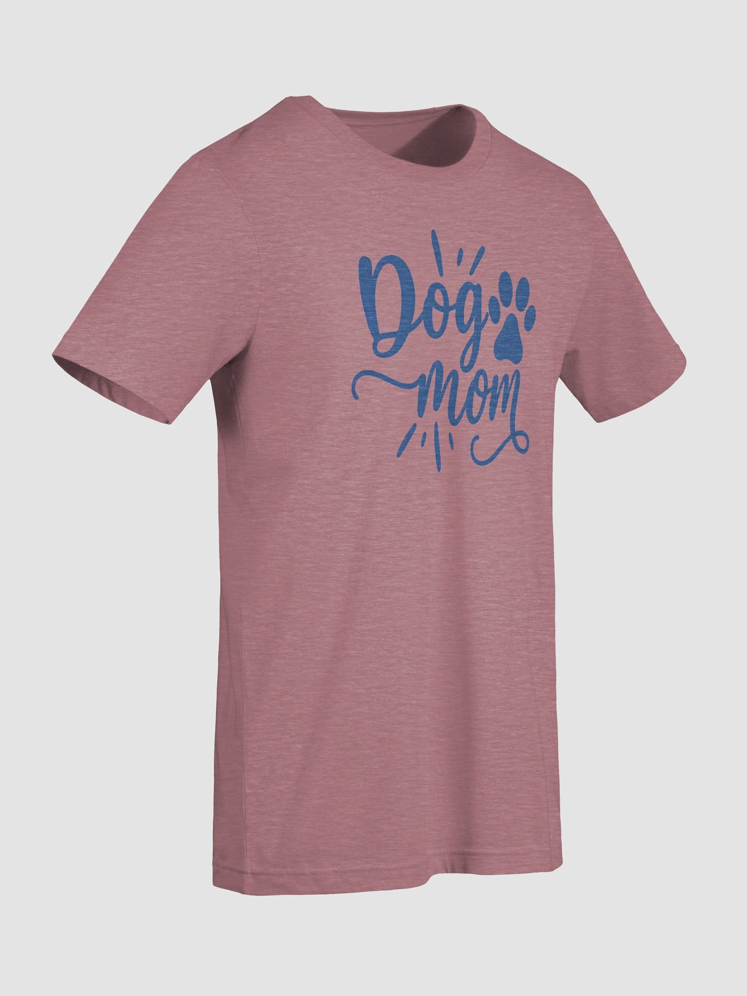 Dog Mom T-Shirt with Paw Print | Handwritten Pet Lover Tee | Cute Gift for Dog Moms product image (9)