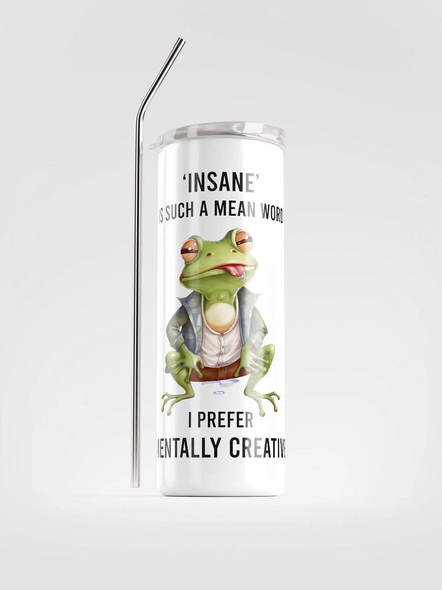 Mentally Creative Frog Tumbler: Embrace Your Unique Perspective! product image (1)