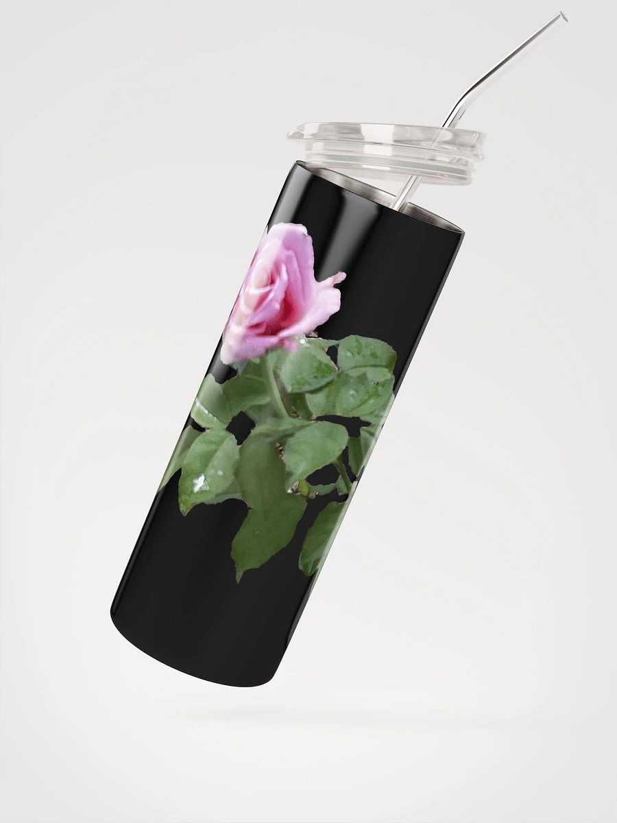 Miniaday Designs Pink Rose Stainless Steel Tumbler product image (2)