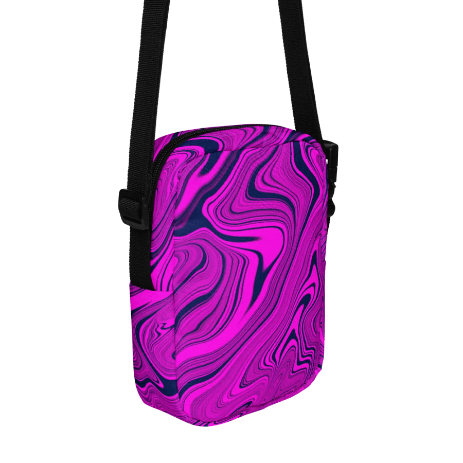 Utility Crossbody Bag - Purple Liquid Swirls product image (10)