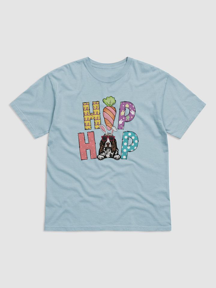 Hip Hop Easter Cocker Spaniel T-Shirt | Cute Easter Day Cocker Wearing Bunny Ears and Sunglasses T-Shirt product image (7)