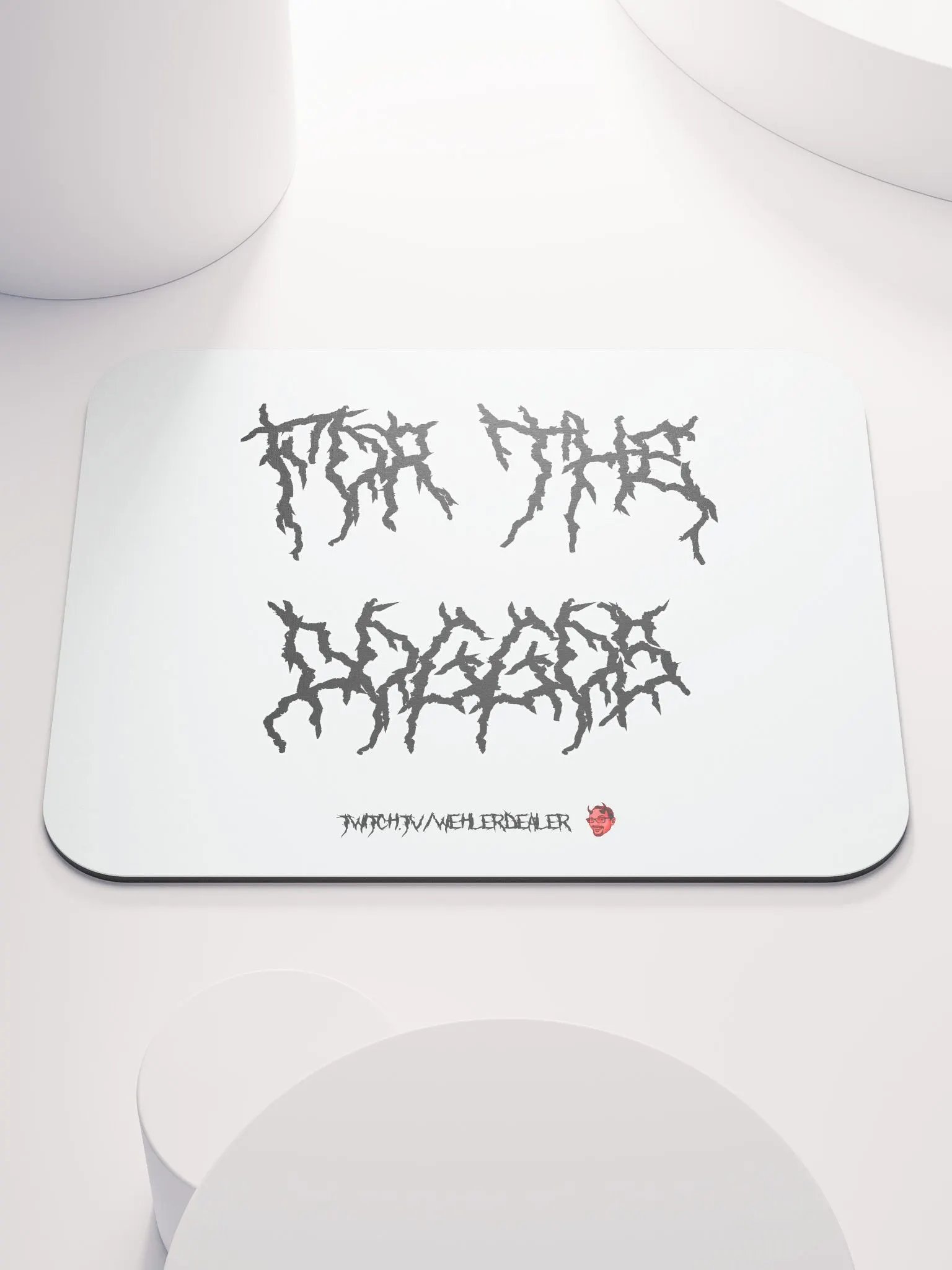 Mousepad - 'For the Doggos' (metal font) product image (2)