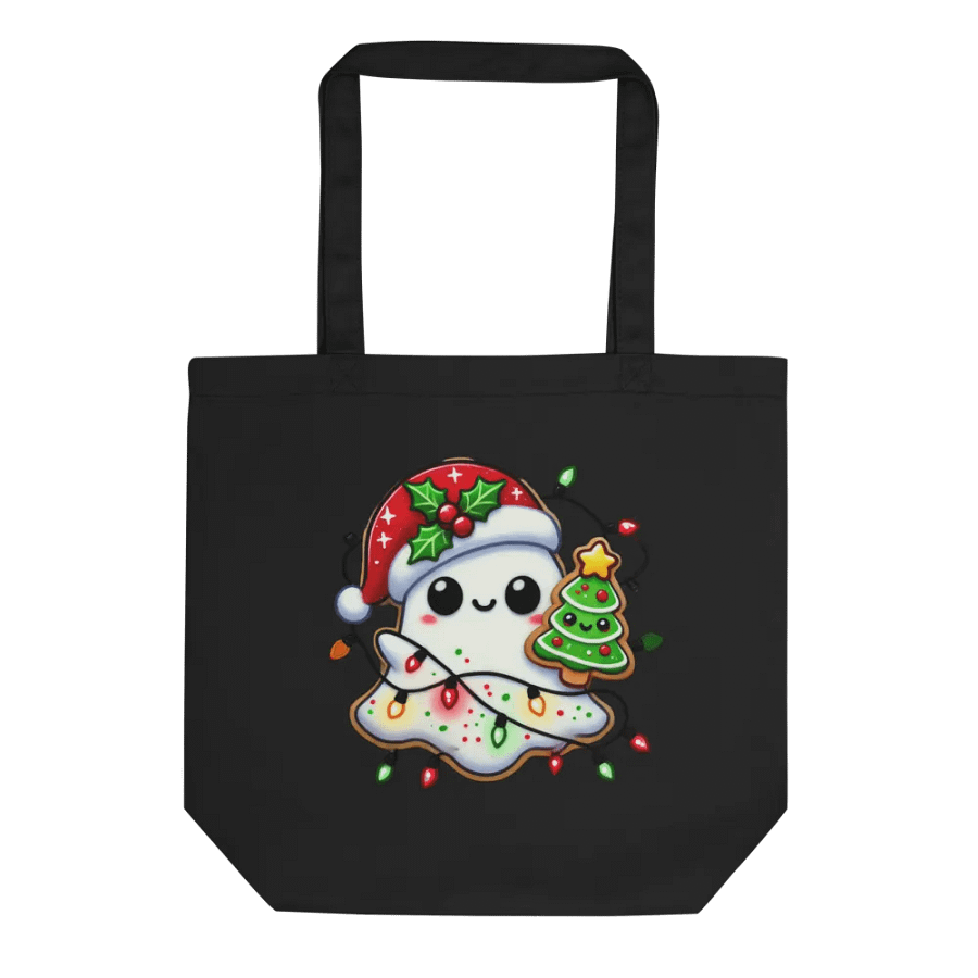Spooky Santa Ghost Eco Tote Bag product image (2)