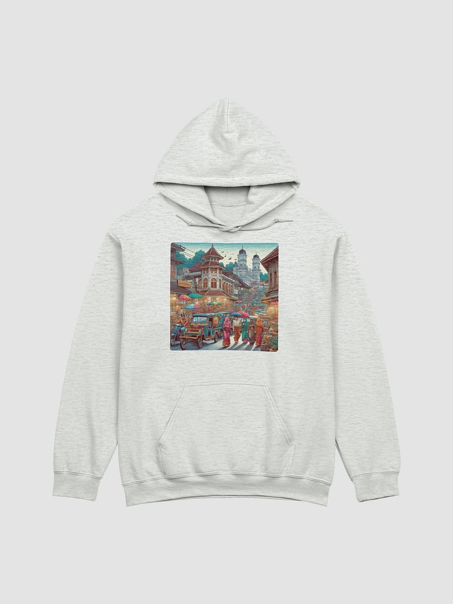 Vibrant Street Adventure Hoodie | AIart Bukittinggi city product image (3)
