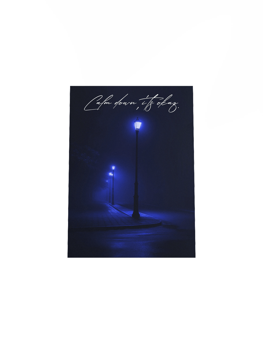 "Calm Down" Handwritten Matte Poster product image (24)