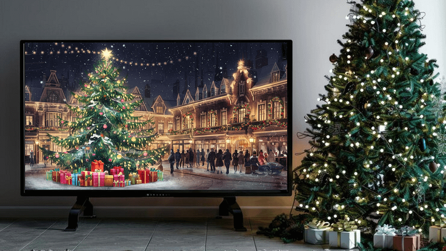 Mesmerizing Christmas Town Square A Festive Winter Wonderland II - Frame TV product image (4)