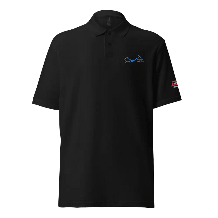 Shadow Wing Polo Shirt Blue Embroidery product image (2)